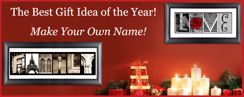 Name Art| Alphabet Art | Lettter Photography and Prints