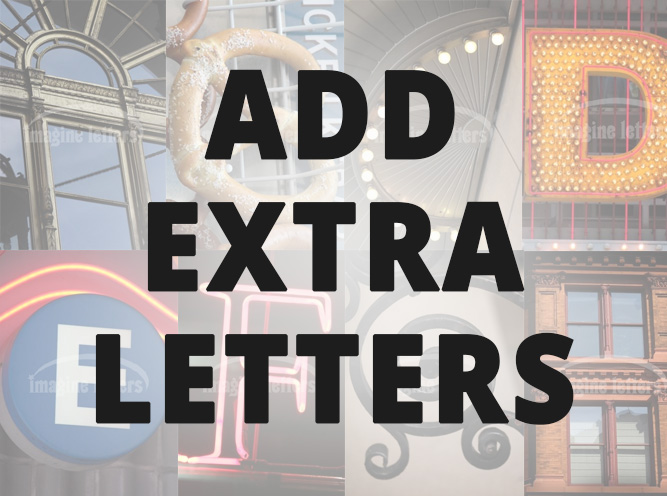 Add extra letters