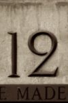 The Number - 12 - Numbers - Sepia Tone