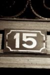 The Number - 15-2 - Numbers - Sepia Tone