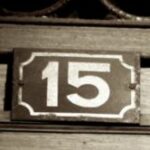 The Number - 15-2 - Numbers - Sepia Tone