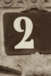 The Number - 2-1 - Numbers - Sepia Tone