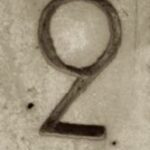 The Number - 2-3 - Numbers - Sepia Tone