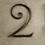The Number - 2-4 - Numbers - Sepia Tone