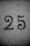 The Number - 25-1 - Numbers - Black & White