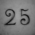 The Number - 25-1 - Numbers - Black & White