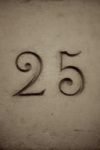 The Number - 25-1 - Numbers - Sepia Tone
