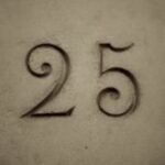 The Number - 25-1 - Numbers - Sepia Tone