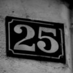 The Number - 25-2 - Numbers - Black & White
