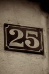 The Number - 25-2 - Numbers - Sepia Tone