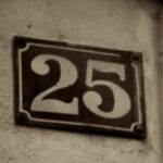 The Number - 25-2 - Numbers - Sepia Tone