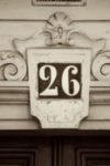 The Number - 26 - Numbers - Sepia Tone