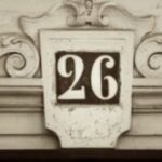 The Number - 26 - Numbers - Sepia Tone