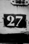 The Number - 27 - Numbers - Black & White