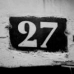 The Number - 27 - Numbers - Black & White