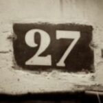 The Number - 27 - Numbers - Sepia Tone
