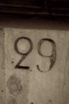 The Number - 29 - Numbers - Sepia Tone
