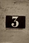 The Number - 3-2 - Numbers - Sepia Tone