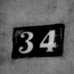 The Number - 34 - Numbers - Black & White