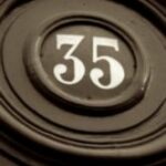 The Number - 35 - Numbers - Sepia Tone