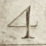 The Number - 4-1 - Numbers - Sepia Tone