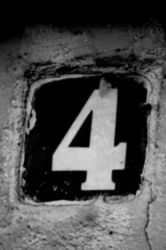 The Number - 4-2 - Numbers - Black & White