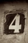 The Number - 4-2 - Numbers - Sepia Tone
