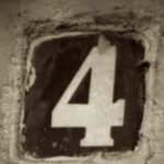 The Number - 4-2 - Numbers - Sepia Tone