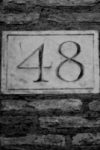 The Number - 48 - Numbers - Black & White