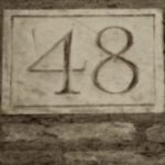 The Number - 48 - Numbers - Sepia Tone