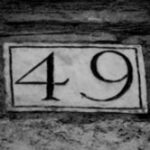 The Number - 49 - Numbers - Black & White
