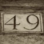 The Number - 49 - Numbers - Sepia Tone