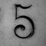 The Number - 5 - Numbers - Black & White