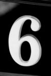 The Number - 6 - Numbers - Black & White