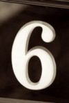 The Number - 6 - Numbers - Sepia Tone