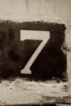 The Number - 7-1 - Numbers - Sepia Tone