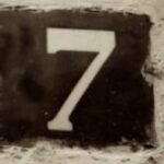 The Number - 7-1 - Numbers - Sepia Tone