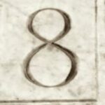 The Number - 8 - Numbers - Sepia Tone