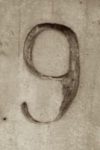 The Number - 9-2 - Numbers - Sepia Tone