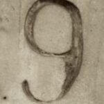 The Number - 9-2 - Numbers - Sepia Tone