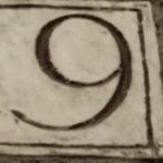 The Number - 9-3 - Numbers - Sepia Tone