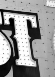 The Letter t_1 - Black & White