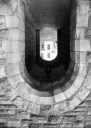 The Letter u_4 - Black & White