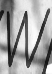 The Letter w_1 - Black & White