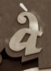 The Letter a_11 - Accent - Sepia Tone
