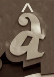 The Letter a_12 - Accent - Sepia Tone