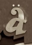 The Letter a_13 - Accent - Sepia Tone