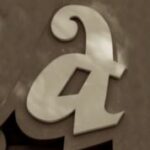 The Letter a_13 - Accent - Sepia Tone