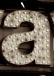 The Letter a_16 - Accent - Sepia Tone