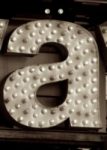 The Letter a_18 - Accent - Sepia Tone